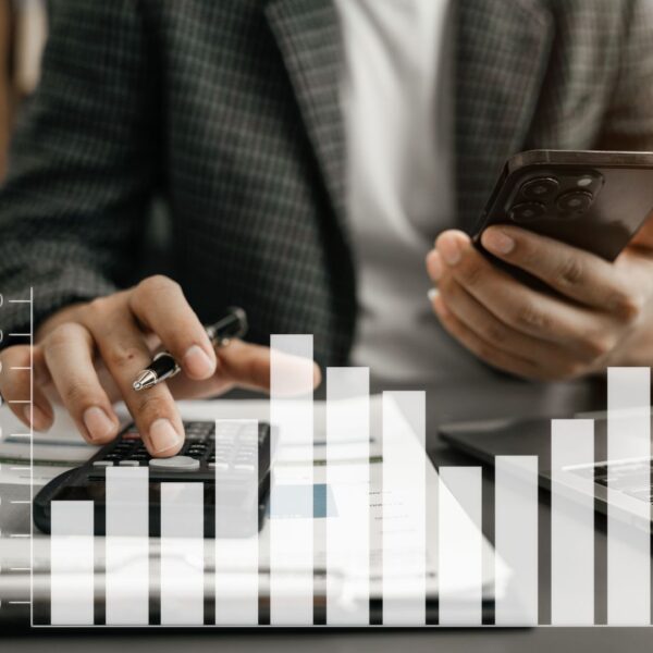 person calculating costs